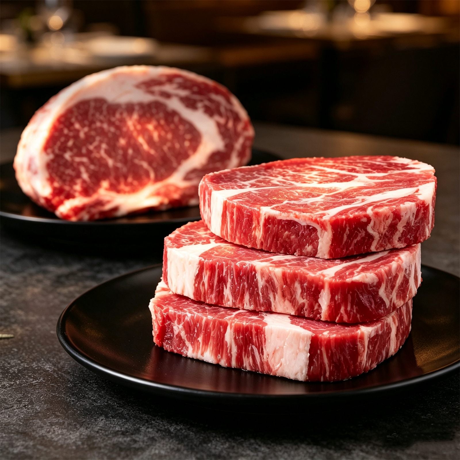 Factory Marbled Raw Chuck Eye Roll Beef 1KG